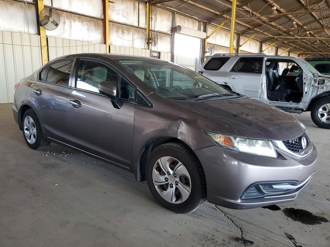2015 Honda Civic Lx Brown vin: 19XFB2F57FE290739
