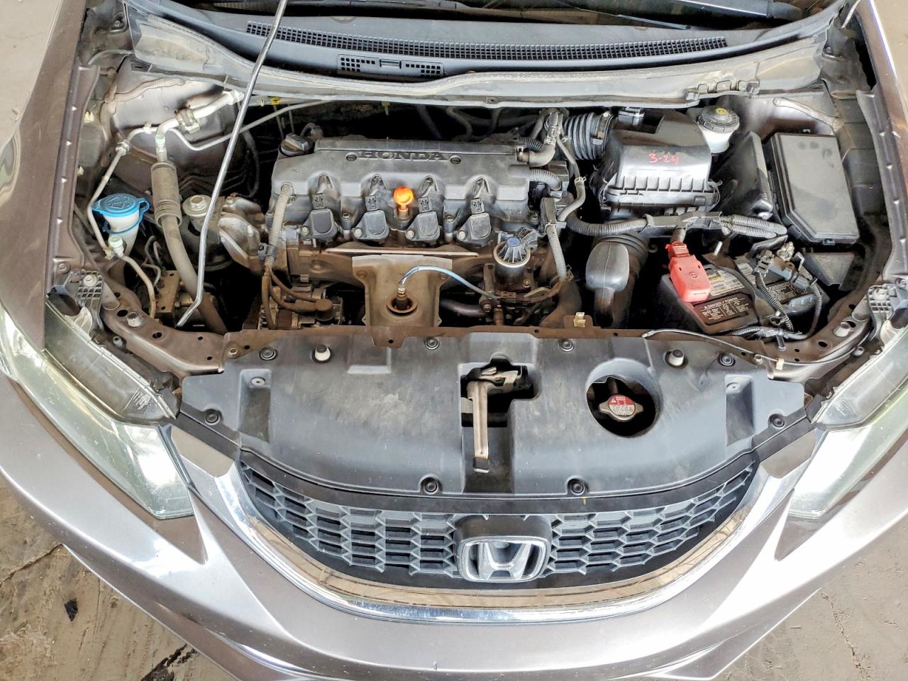 2015 Honda Civic Lx Brown vin: 19XFB2F57FE290739