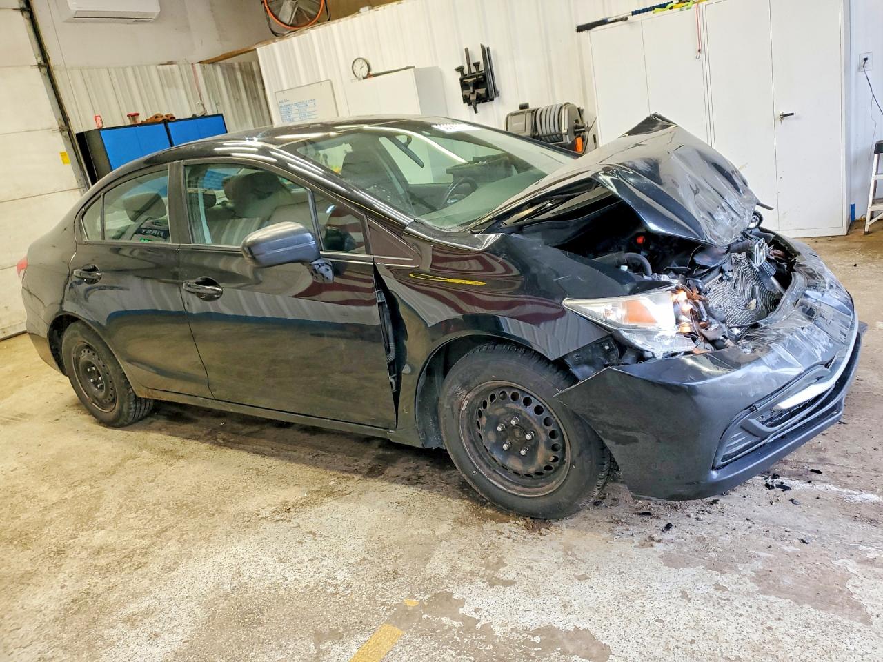 2015 Honda Civic Lx Black vin: 19XFB2F57FE295763
