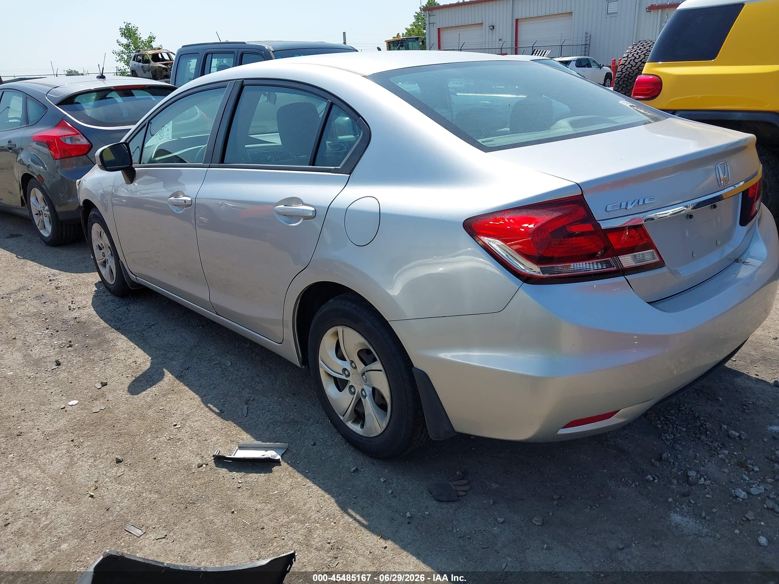 2015 Honda Civic Lx Silver vin: 19XFB2F57FE296346