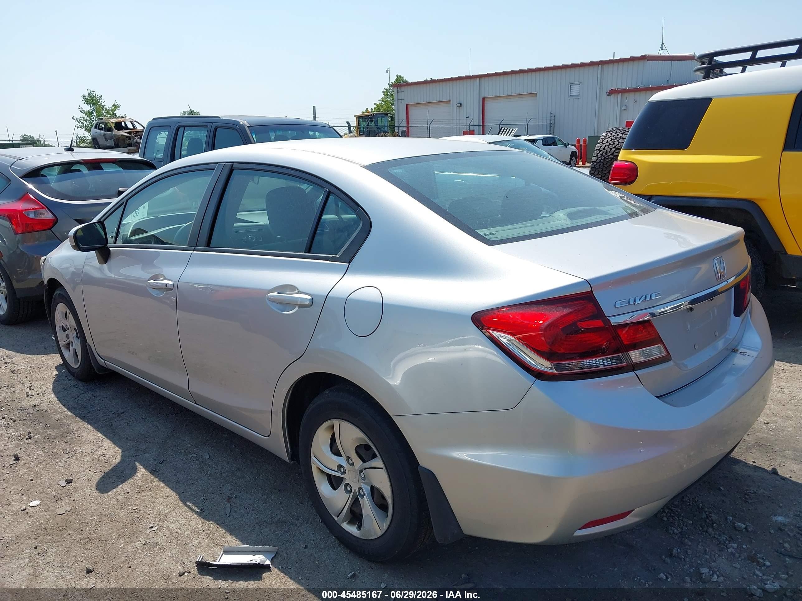 2015 Honda Civic Lx Silver vin: 19XFB2F57FE296346