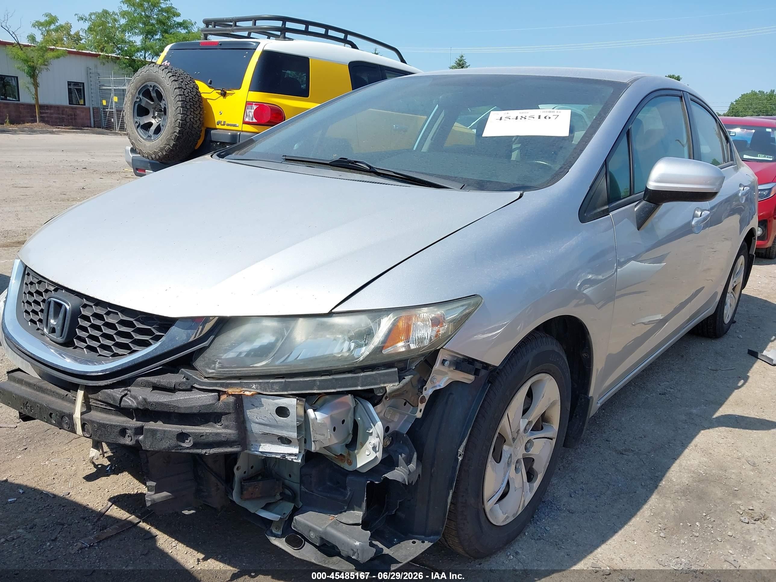 2015 Honda Civic Lx Silver vin: 19XFB2F57FE296346