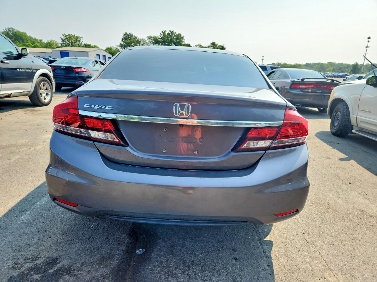 2015 Honda Civic Lx Gray vin: 19XFB2F57FE701718
