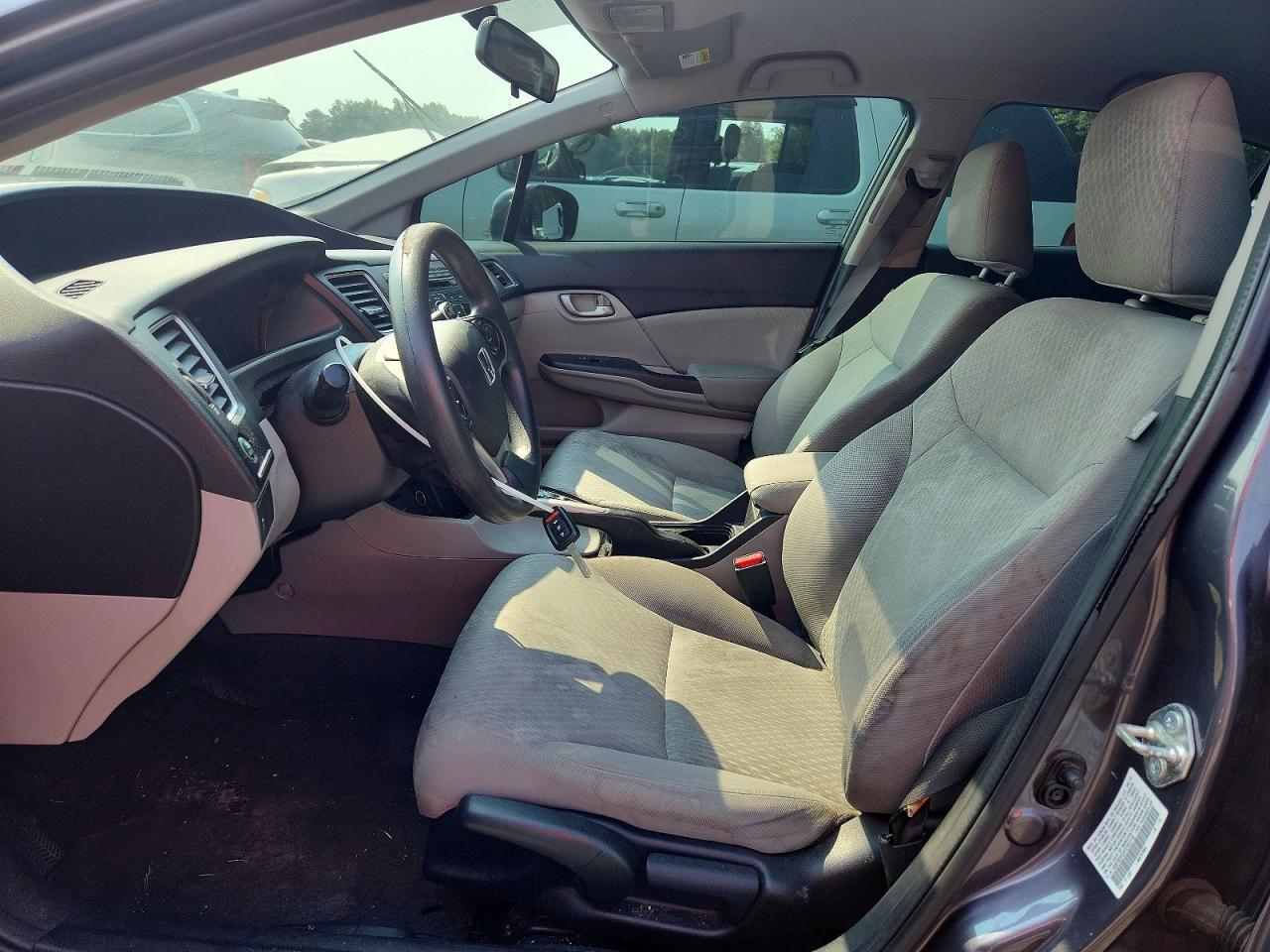 2015 Honda Civic Lx Gray vin: 19XFB2F57FE701718