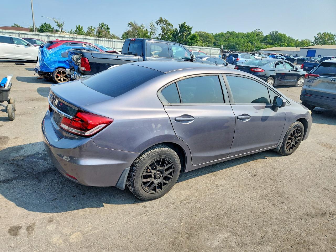 2015 Honda Civic Lx Gray vin: 19XFB2F57FE701718