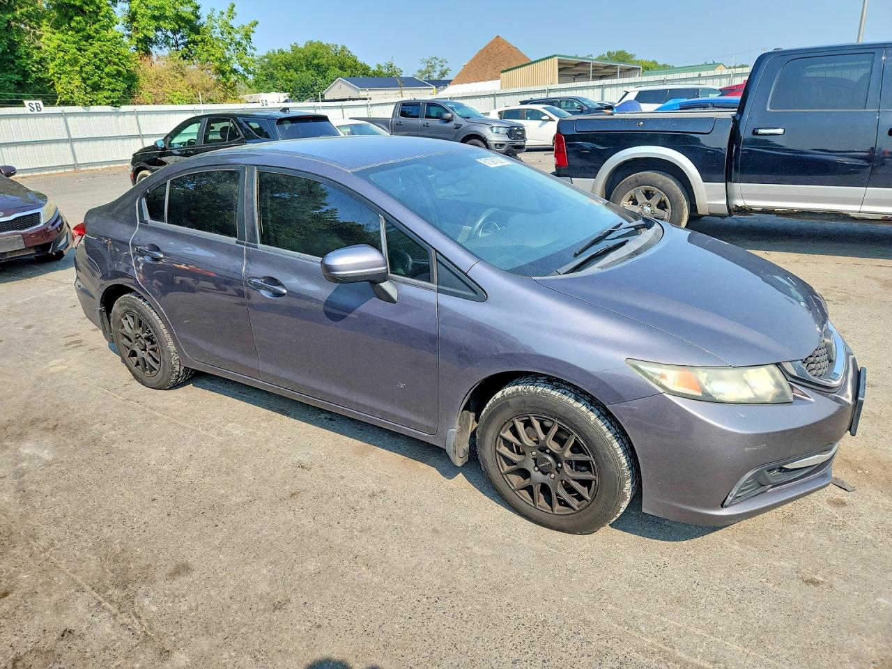 2015 Honda Civic Lx Gray vin: 19XFB2F57FE701718