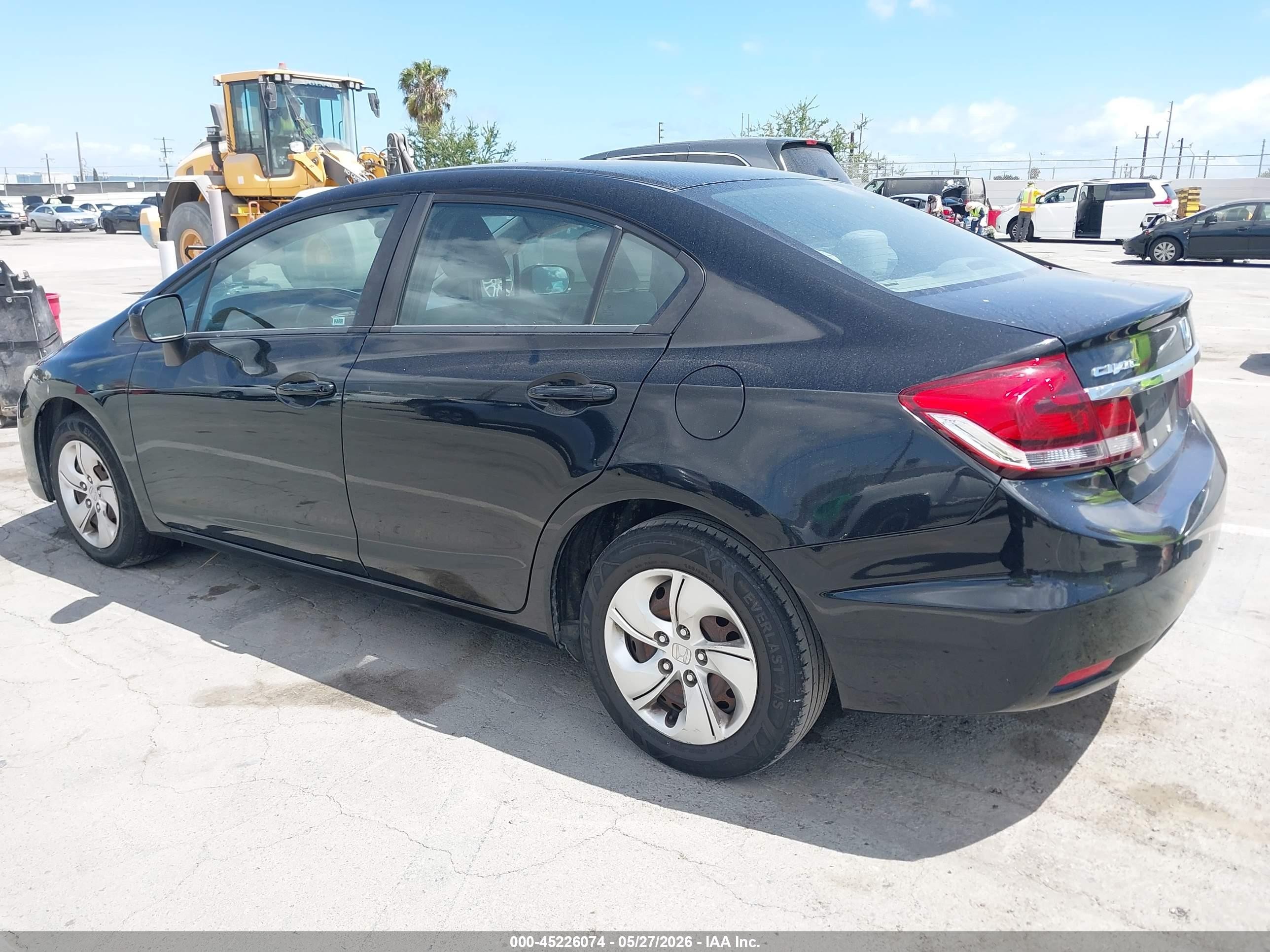 2015 Honda Civic Lx Black vin: 19XFB2F57FE706322