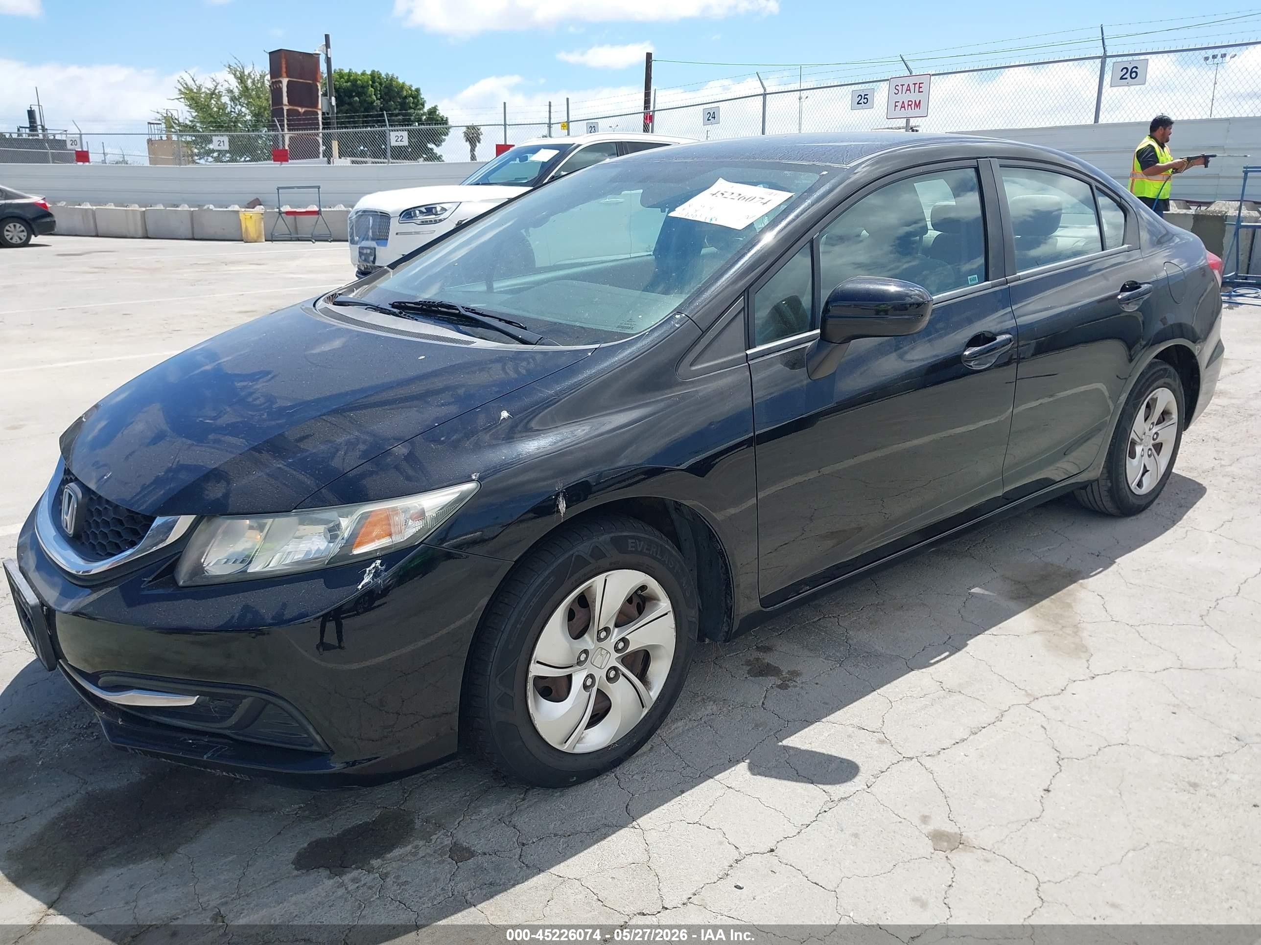 2015 Honda Civic Lx Black vin: 19XFB2F57FE706322