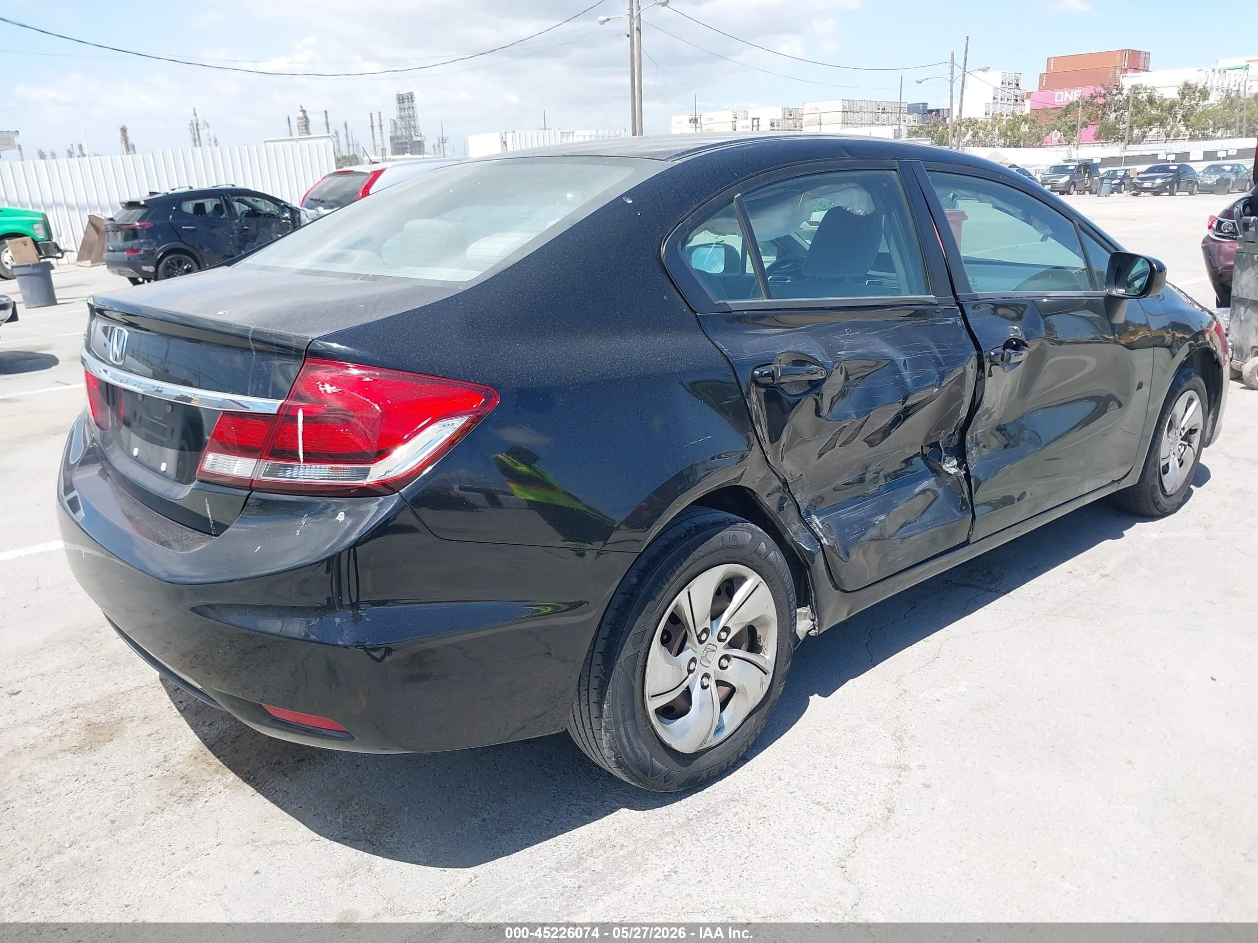 2015 Honda Civic Lx Black vin: 19XFB2F57FE706322