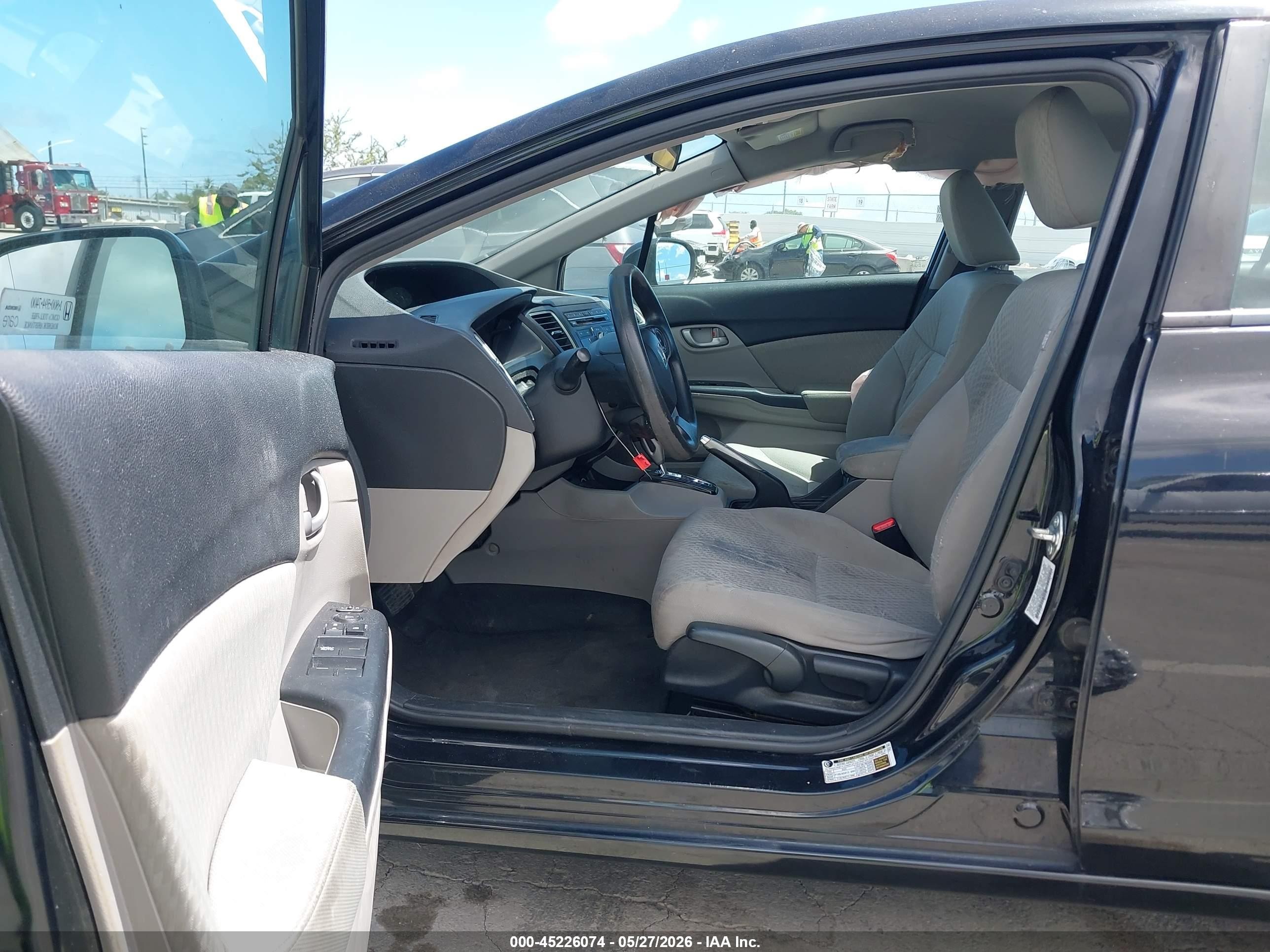2015 Honda Civic Lx Black vin: 19XFB2F57FE706322