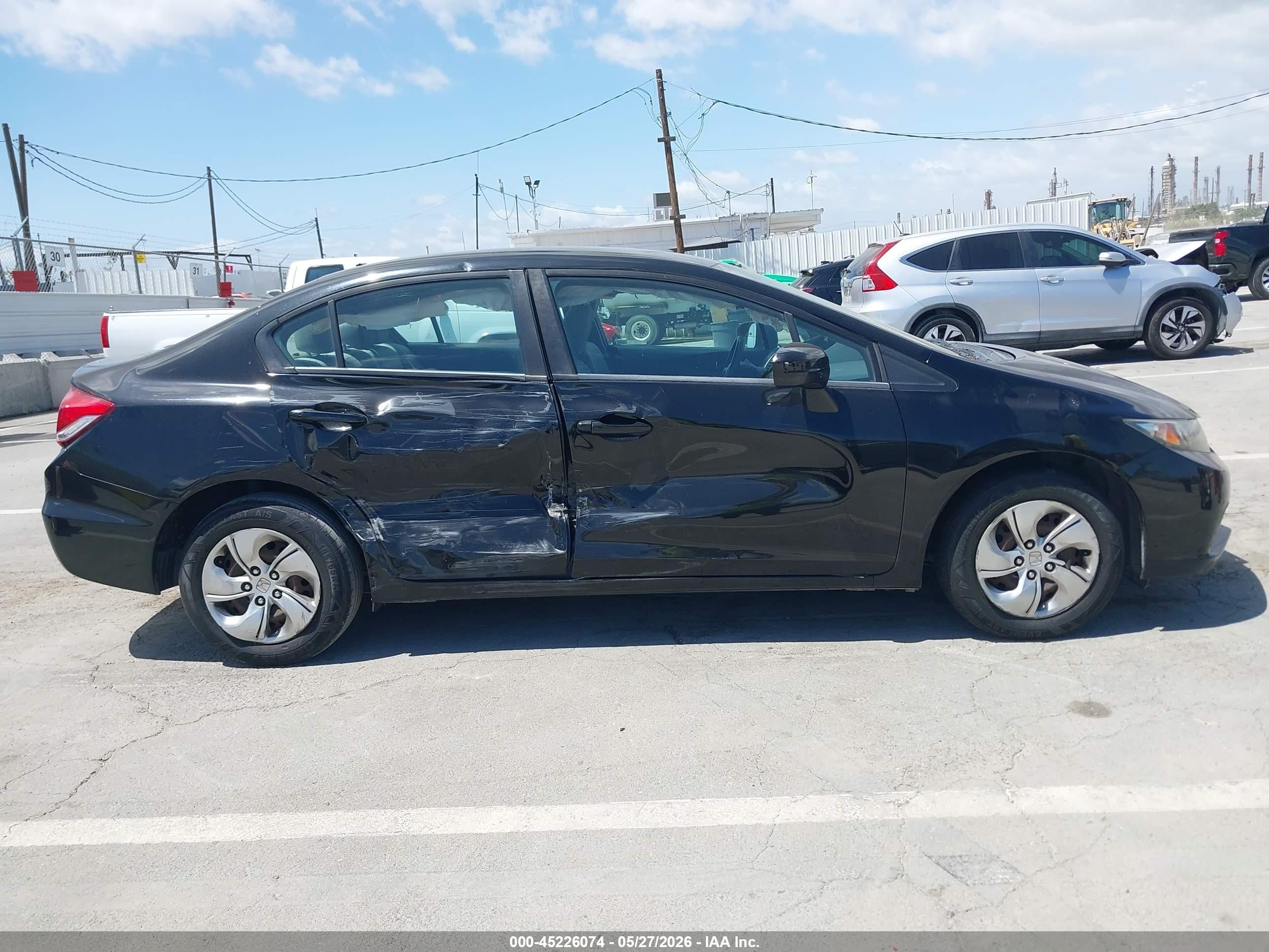 2015 Honda Civic Lx Black vin: 19XFB2F57FE706322