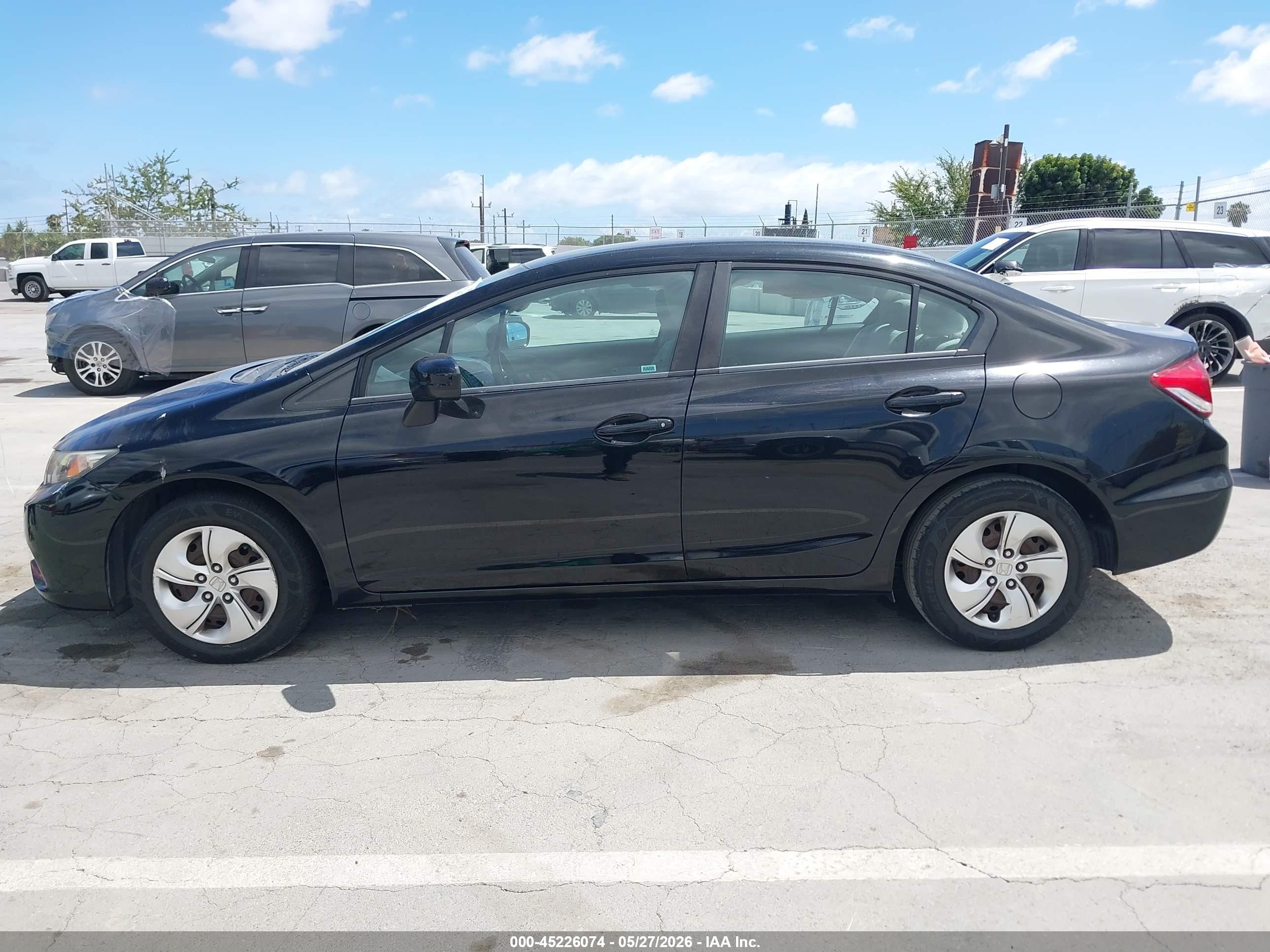 2015 Honda Civic Lx Black vin: 19XFB2F57FE706322