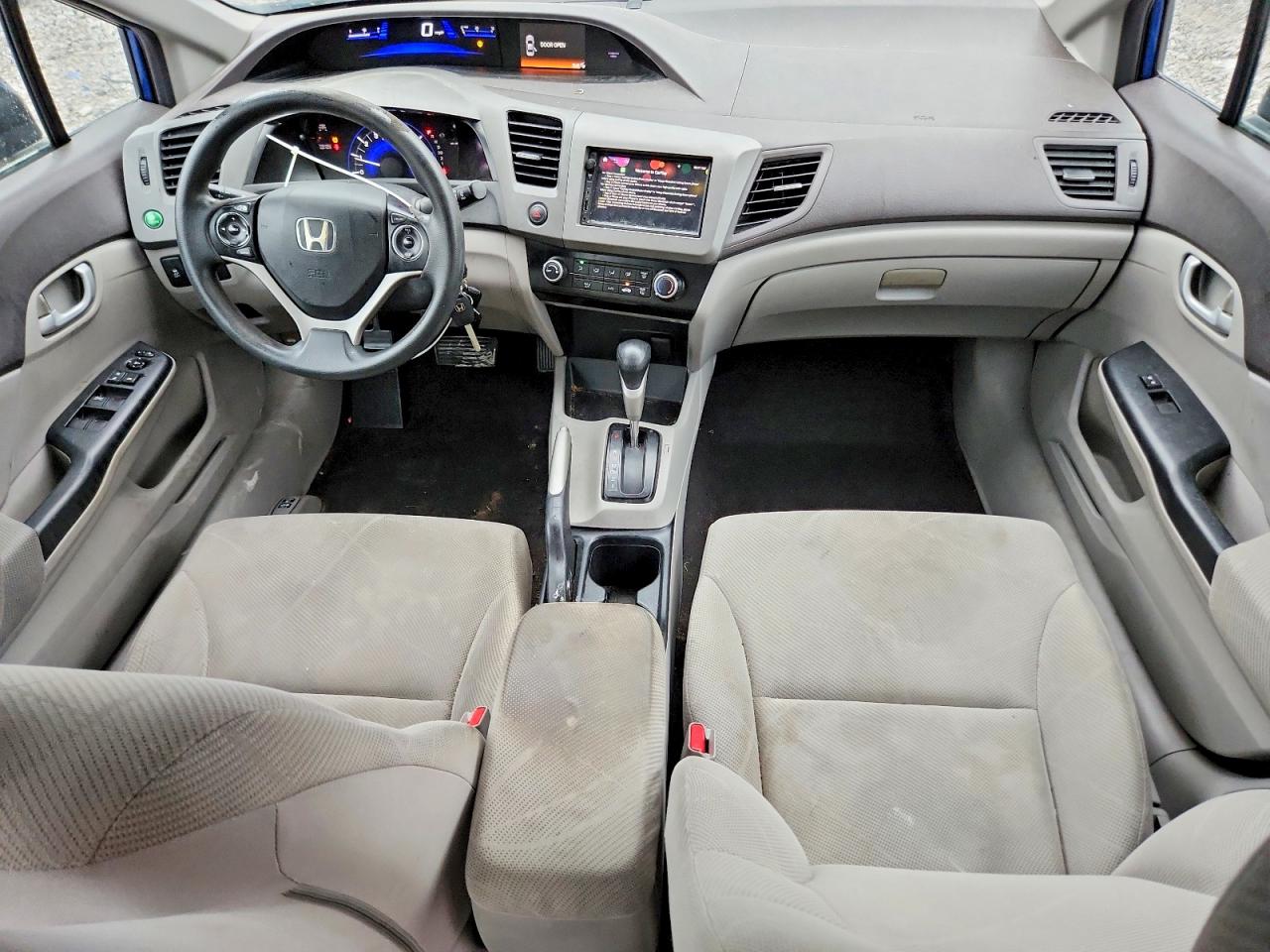 2012 Honda Civic Lx Blue vin: 19XFB2F58CE001329