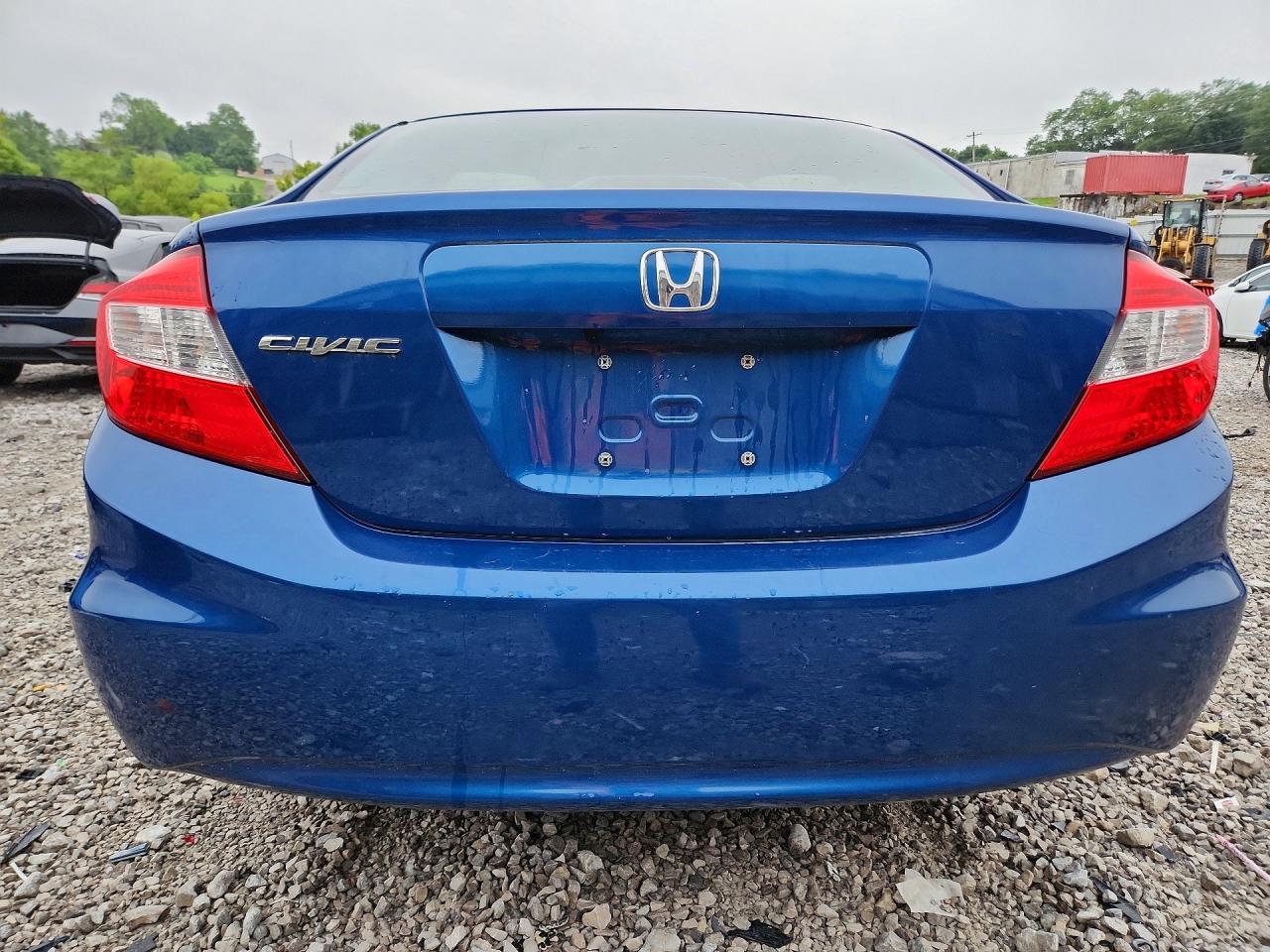 2012 Honda Civic Lx Blue vin: 19XFB2F58CE001329