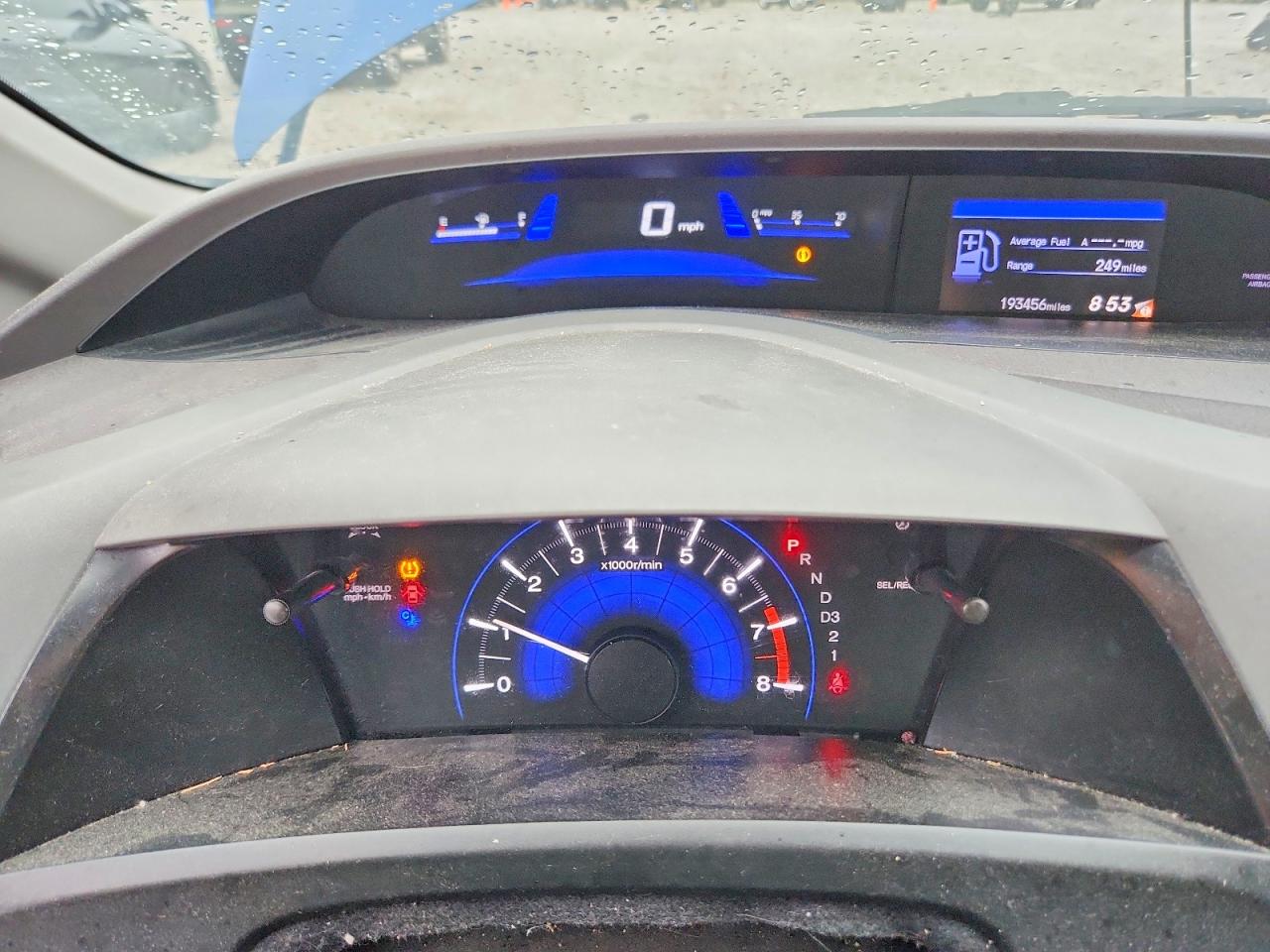 2012 Honda Civic Lx Blue vin: 19XFB2F58CE001329