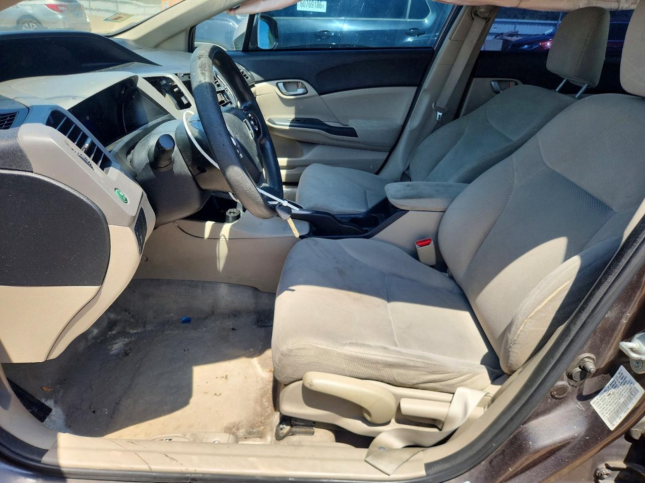 2012 Honda Civic Lx Gray vin: 19XFB2F58CE003081