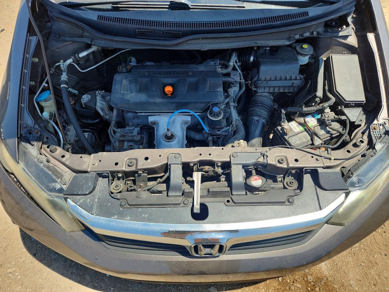 2012 Honda Civic Lx Gray vin: 19XFB2F58CE003081