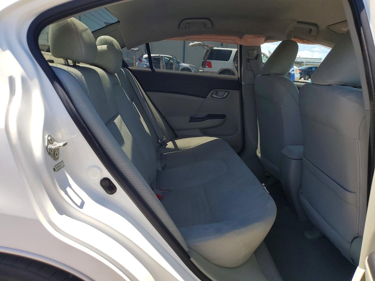 2012 Honda Civic Lx White vin: 19XFB2F58CE011679