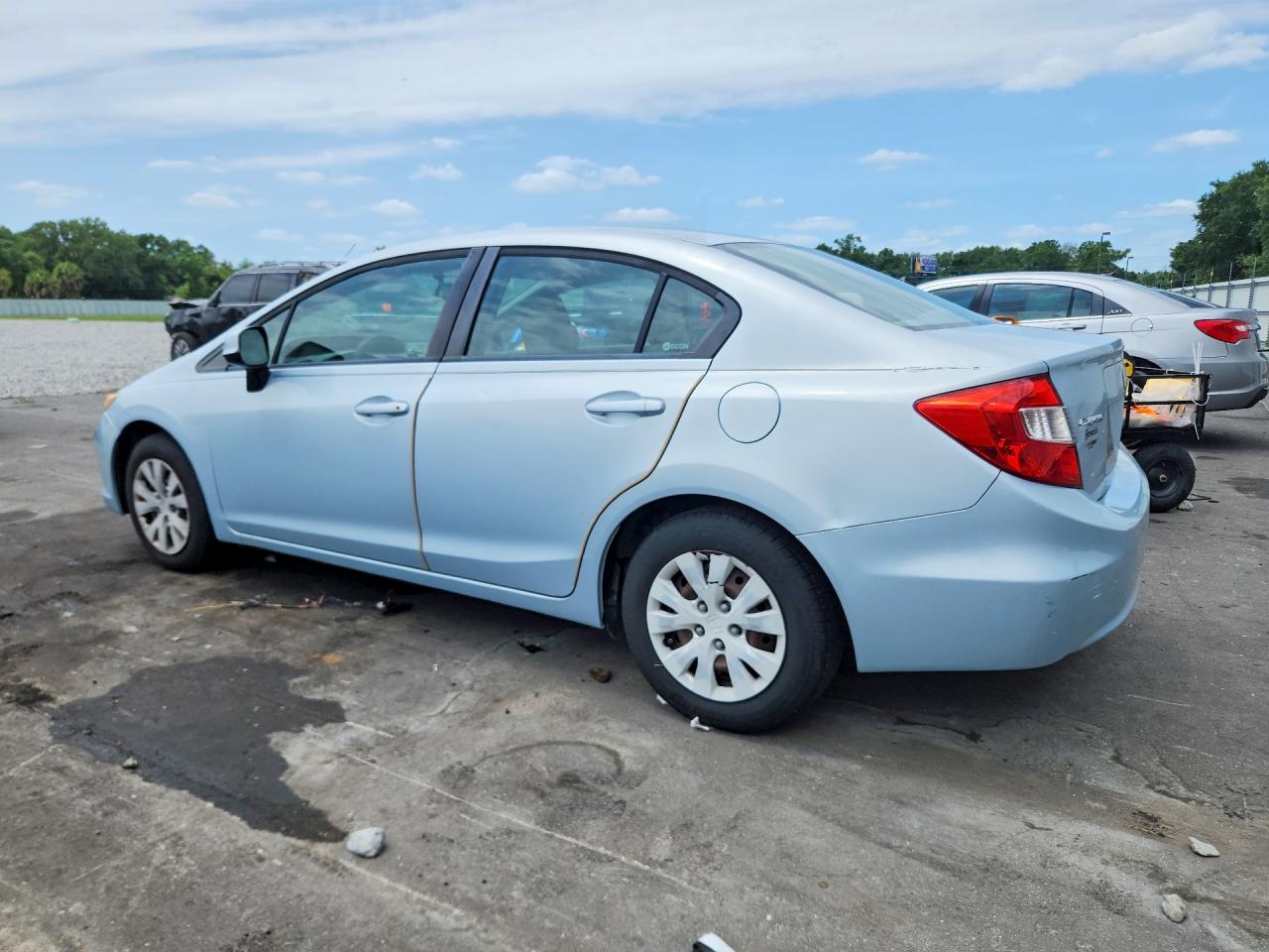 2012 Honda Civic Lx Синий vin: 19XFB2F58CE012069