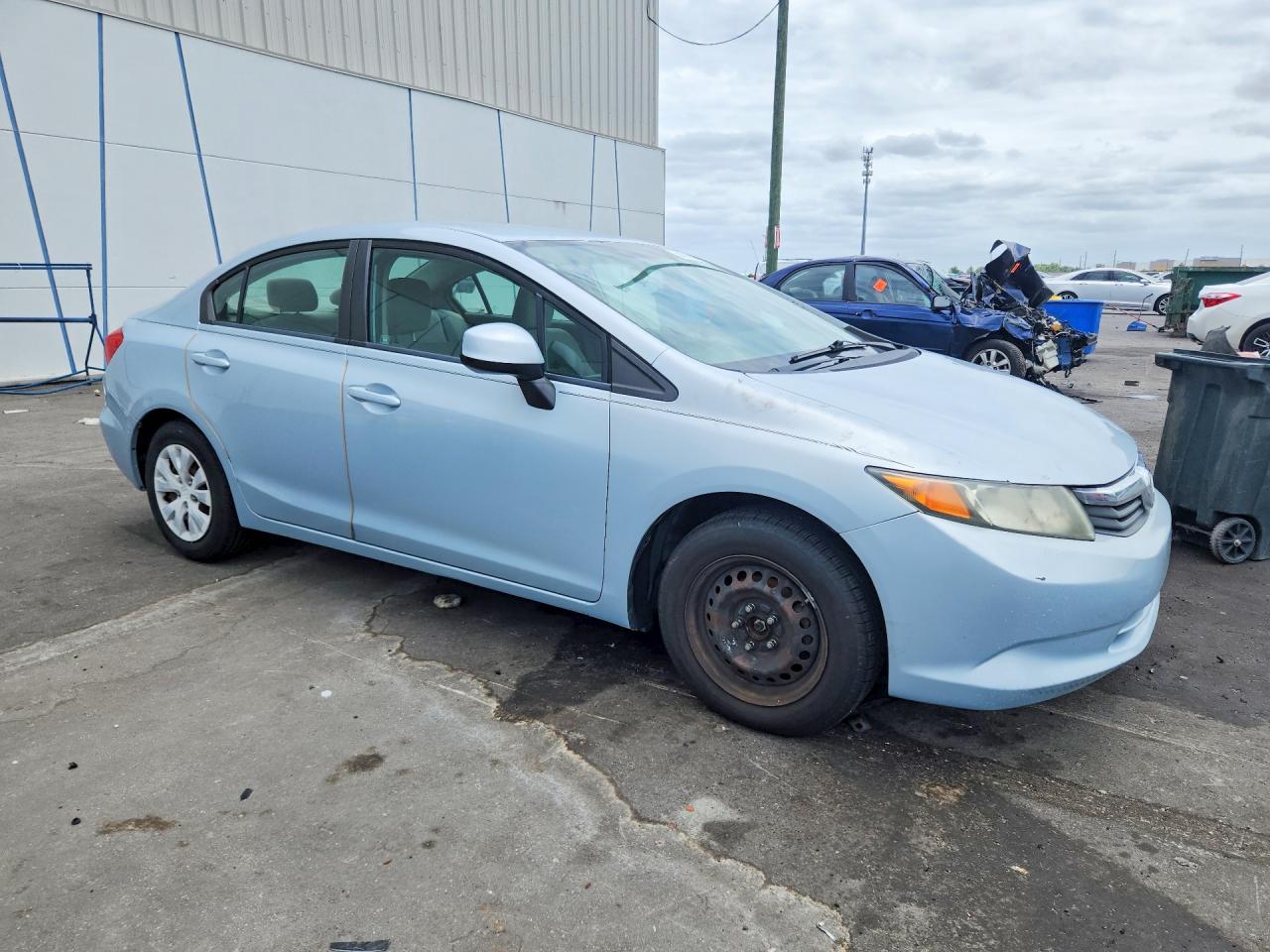 2012 Honda Civic Lx Синий vin: 19XFB2F58CE012069