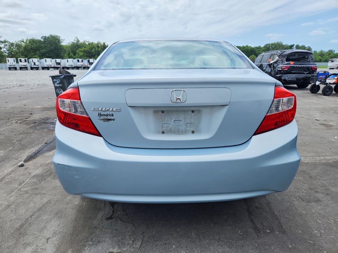 2012 Honda Civic Lx Синий vin: 19XFB2F58CE012069