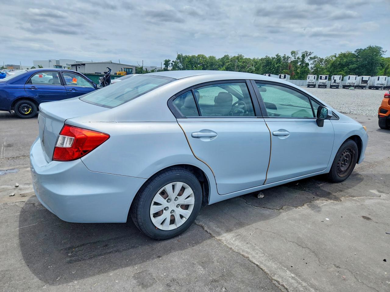 2012 Honda Civic Lx Синий vin: 19XFB2F58CE012069