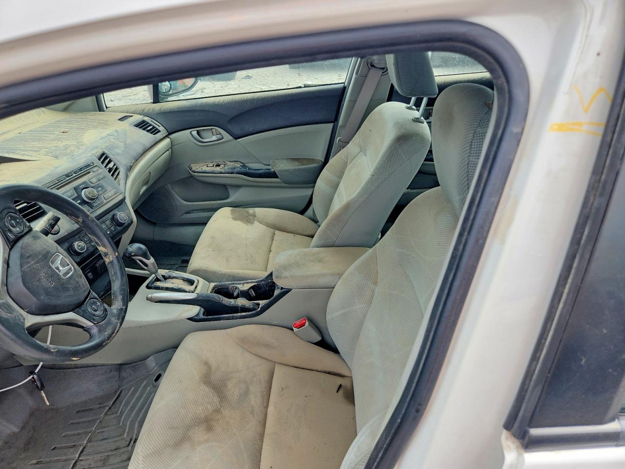2012 Honda Civic Lx White vin: 19XFB2F58CE013612