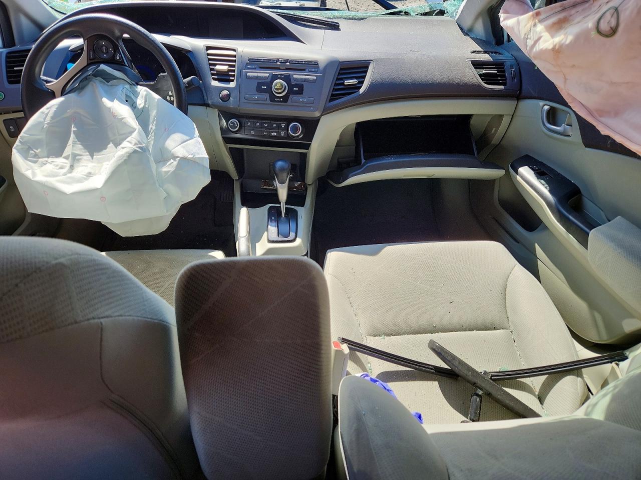 2012 Honda Civic Lx White vin: 19XFB2F58CE027199