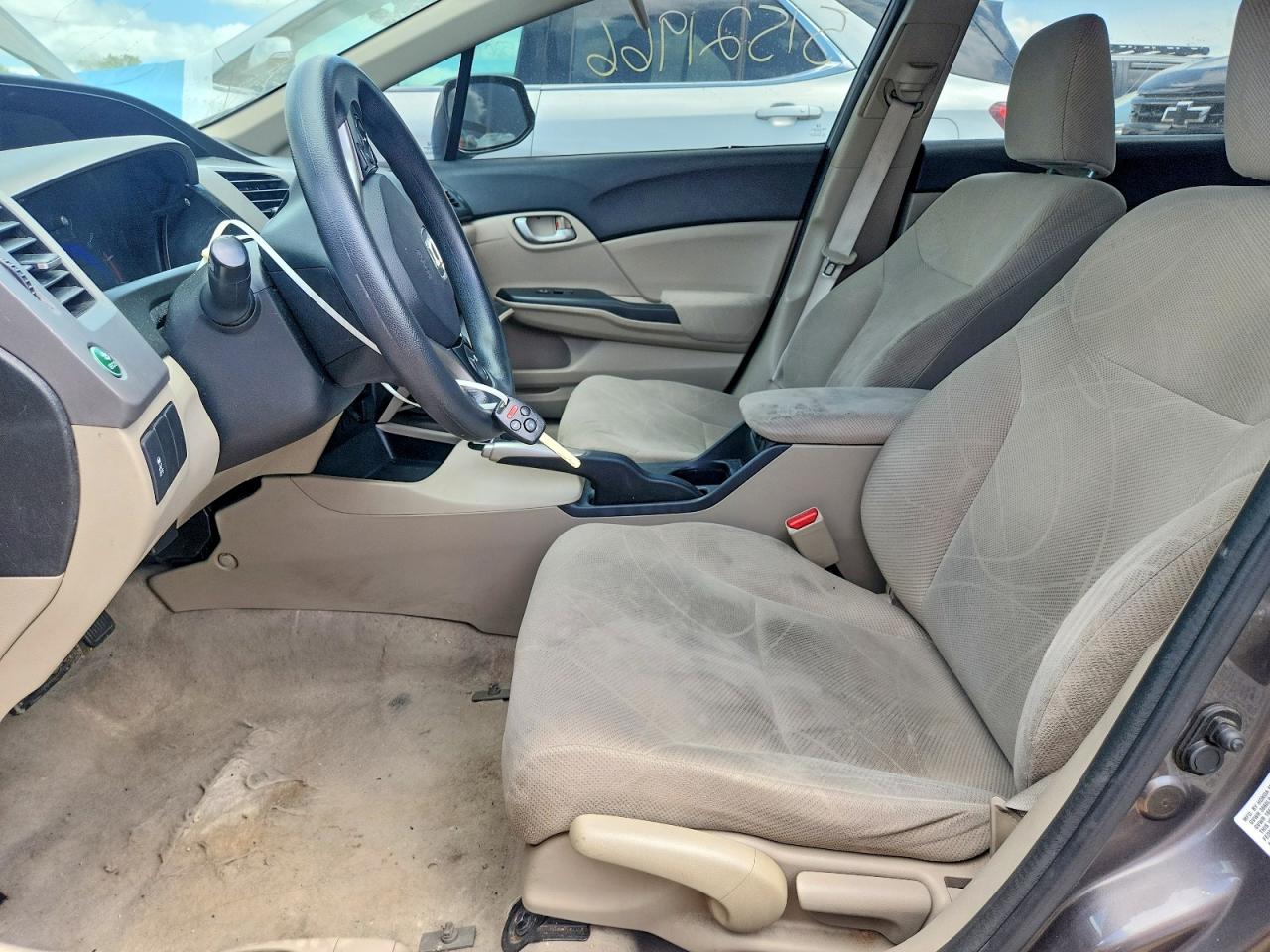 2012 Honda Civic Lx Gray vin: 19XFB2F58CE041829