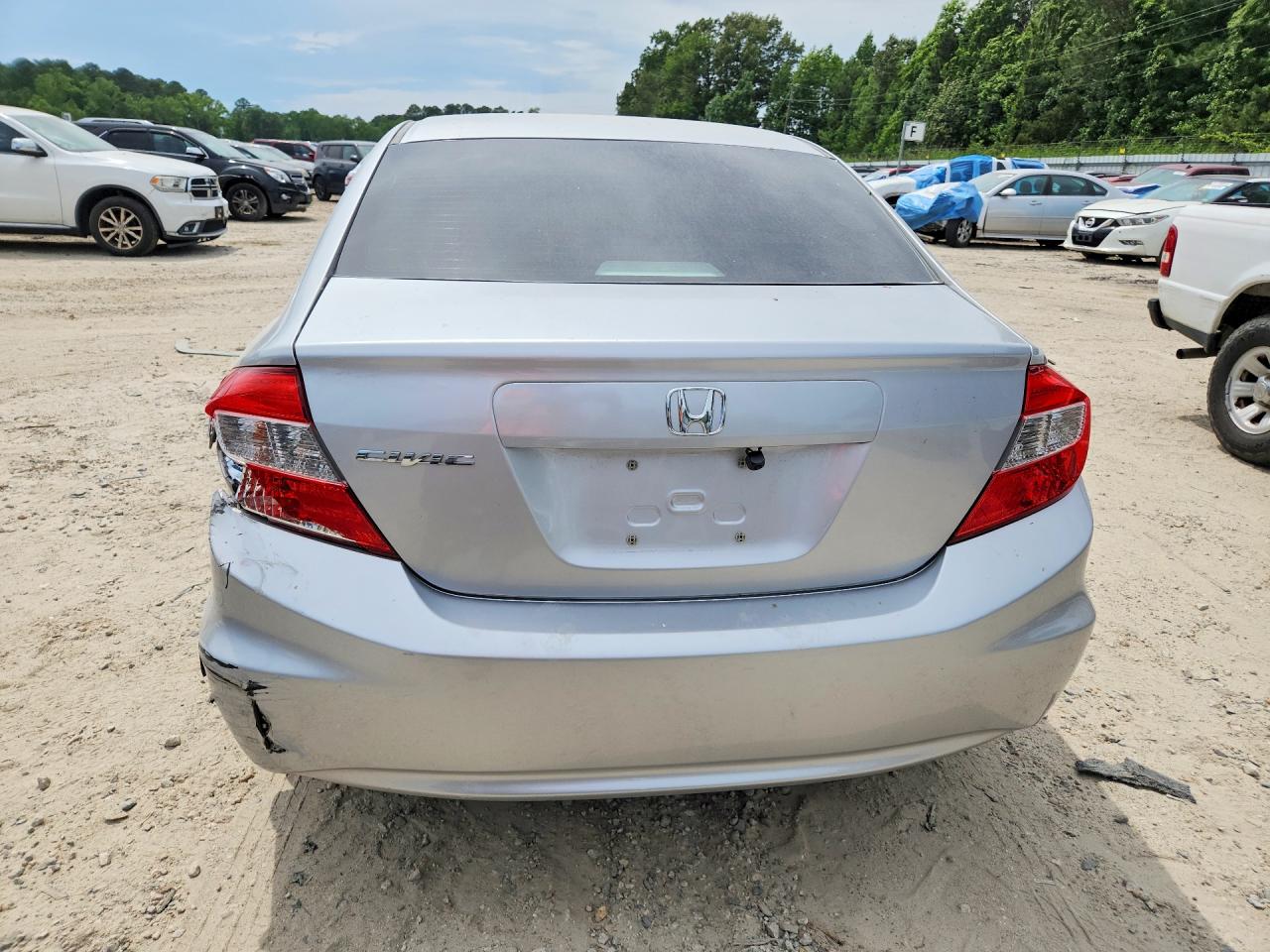 2012 Honda Civic Lx Silver vin: 19XFB2F58CE042656