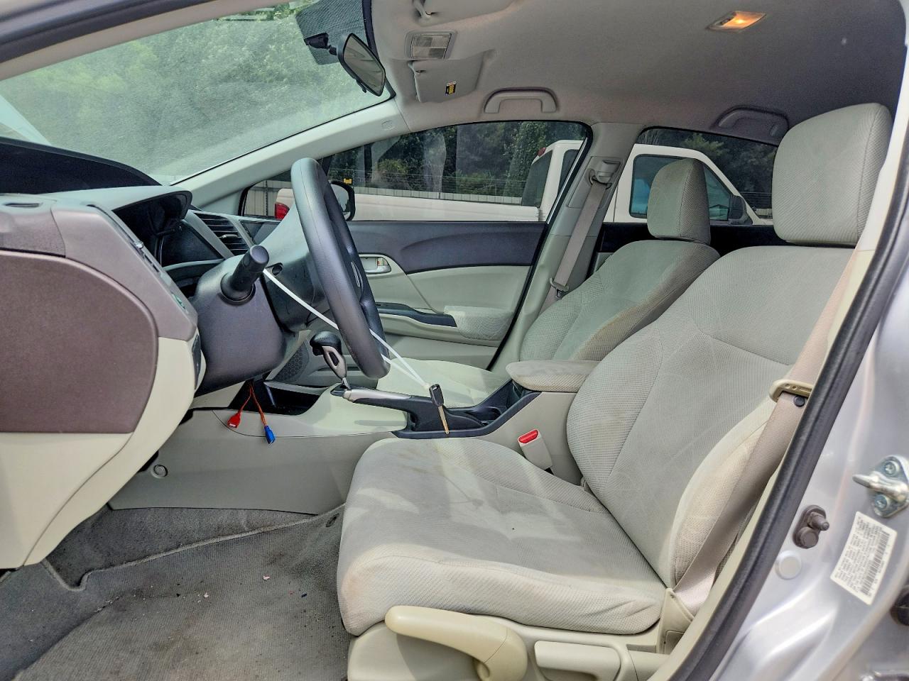 2012 Honda Civic Lx Silver vin: 19XFB2F58CE042656