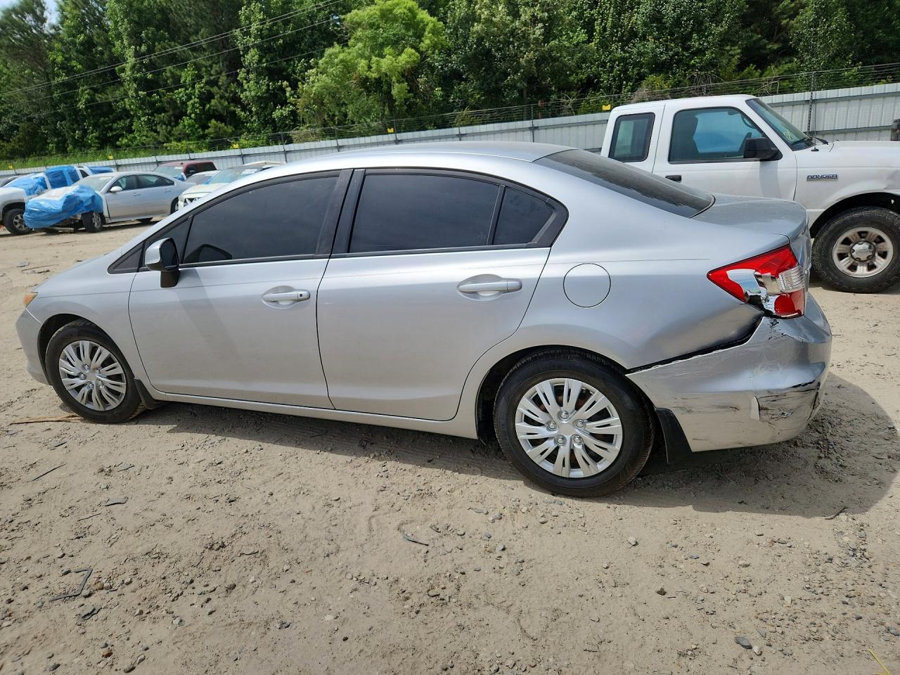 2012 Honda Civic Lx Silver vin: 19XFB2F58CE042656