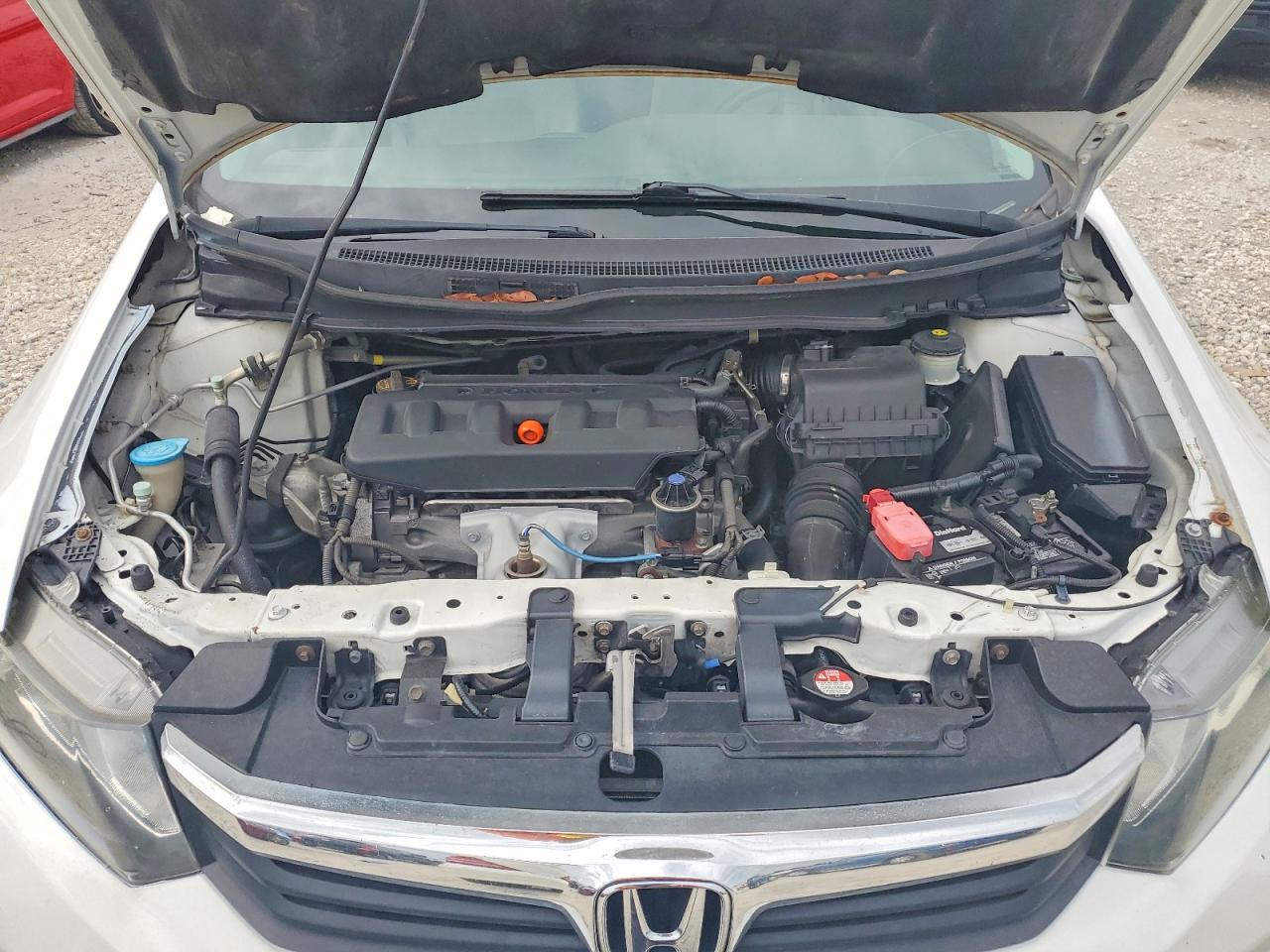 2012 Honda Civic Lx Белый vin: 19XFB2F58CE054628