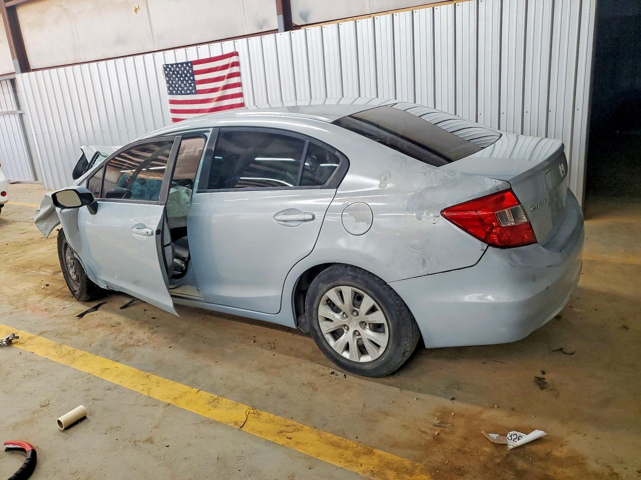 2012 Honda Civic Lx Silver vin: 19XFB2F58CE060526