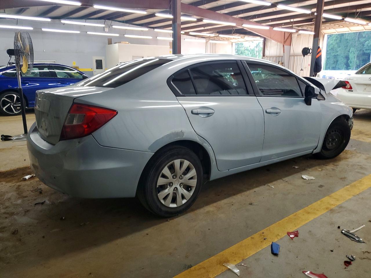 2012 Honda Civic Lx Silver vin: 19XFB2F58CE060526