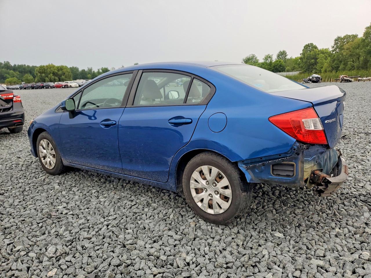 2012 Honda Civic Lx Blue vin: 19XFB2F58CE062924