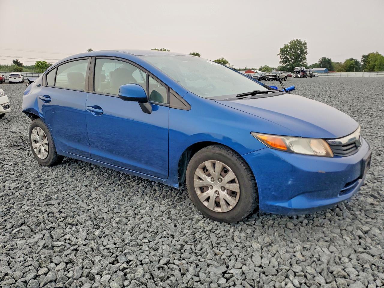 2012 Honda Civic Lx Blue vin: 19XFB2F58CE062924