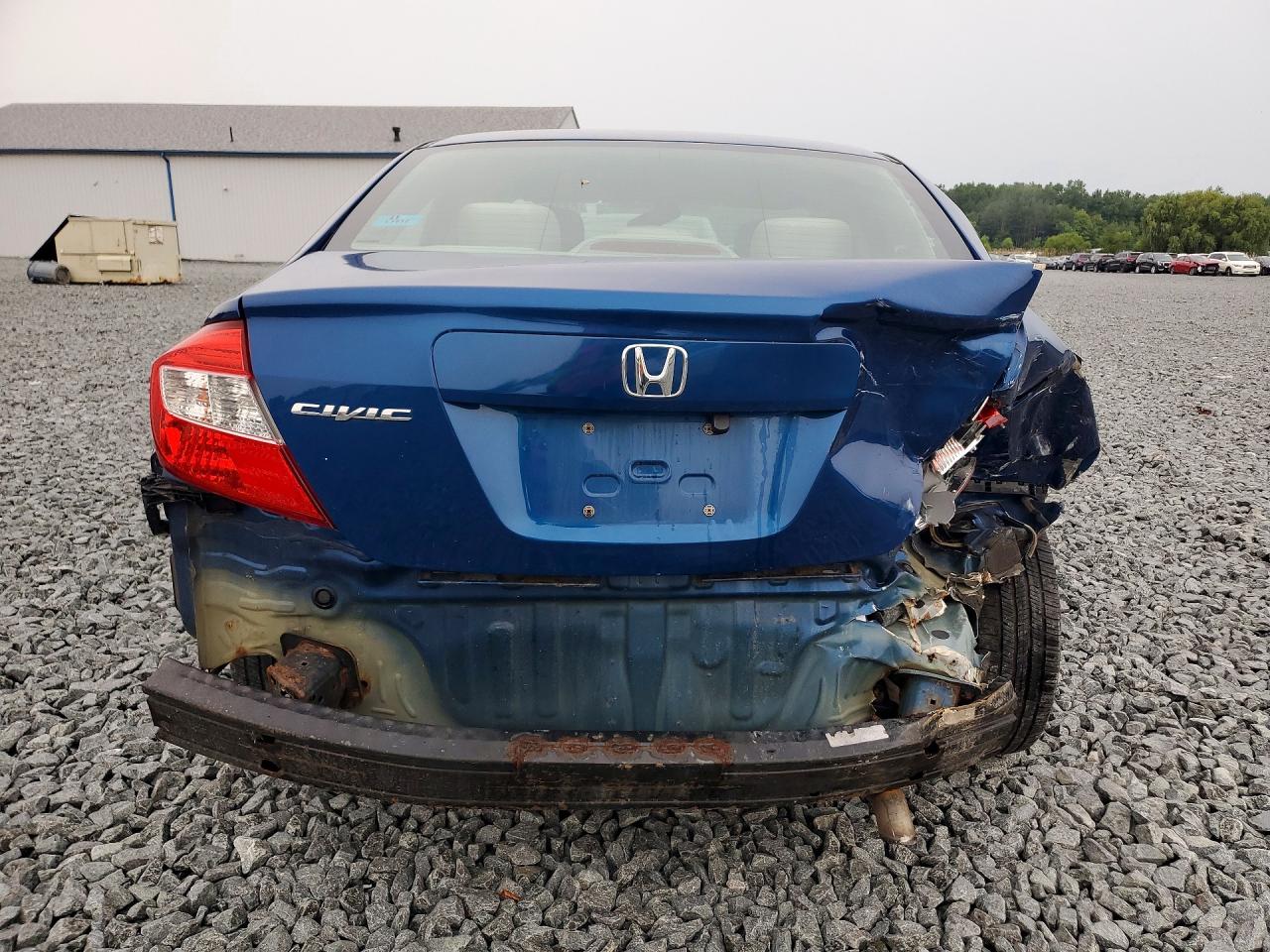 2012 Honda Civic Lx Blue vin: 19XFB2F58CE062924