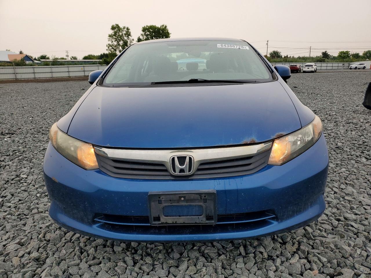 2012 Honda Civic Lx Blue vin: 19XFB2F58CE062924