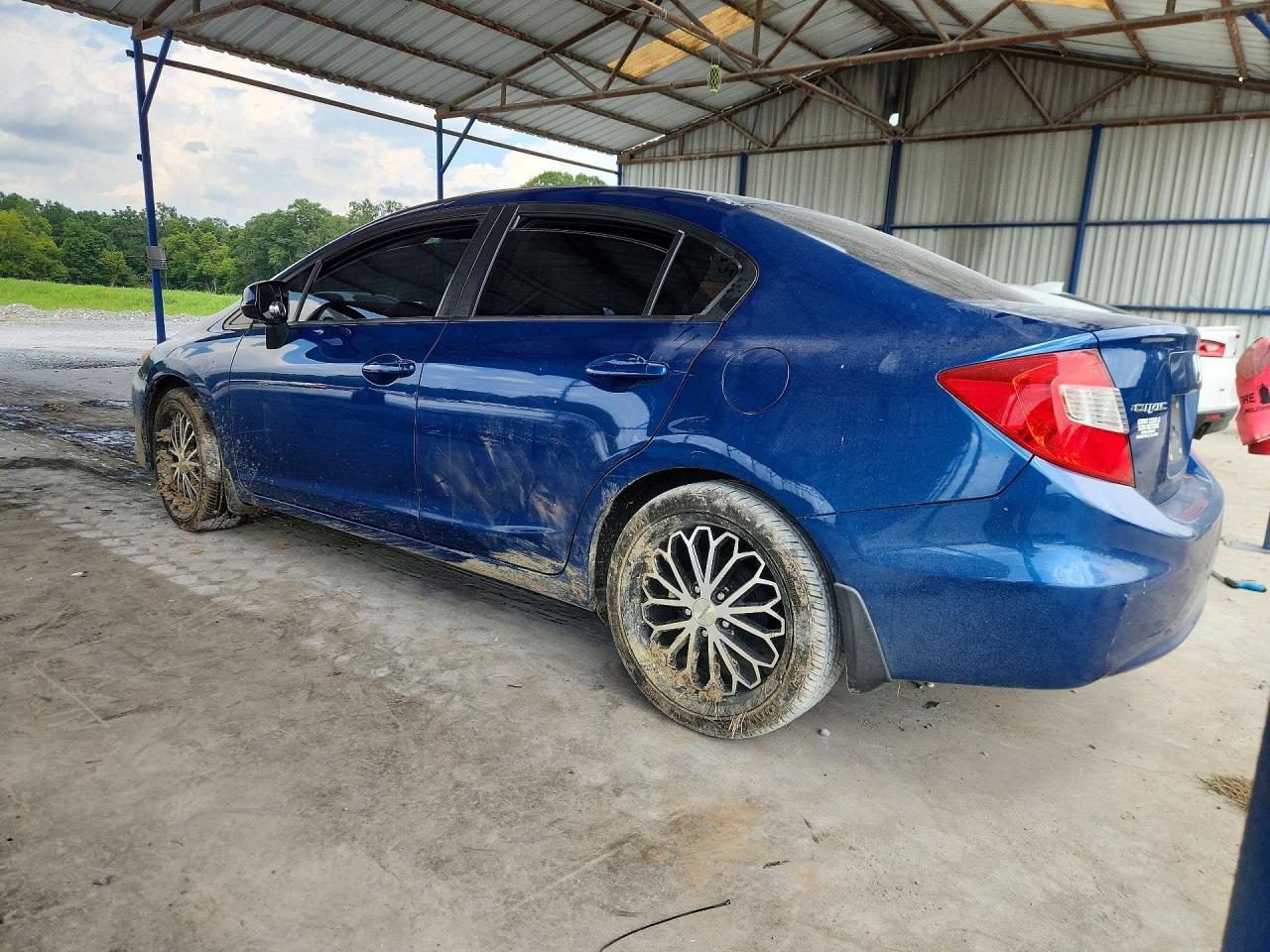 2012 Honda Civic Lx Blue vin: 19XFB2F58CE062938