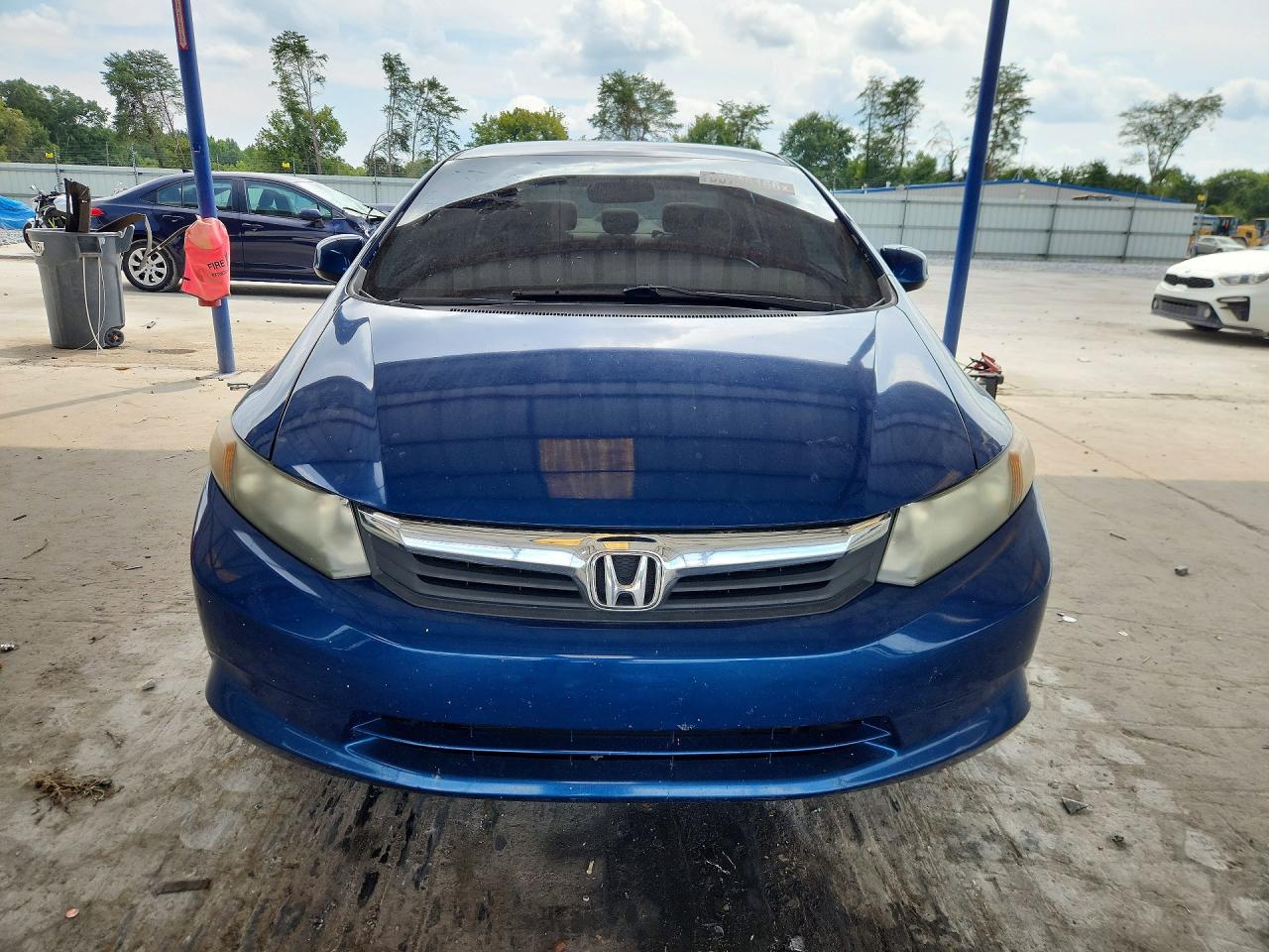 2012 Honda Civic Lx Blue vin: 19XFB2F58CE062938