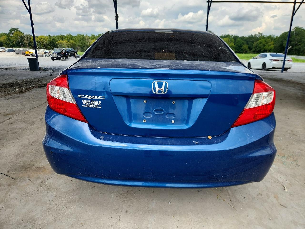 2012 Honda Civic Lx Blue vin: 19XFB2F58CE062938