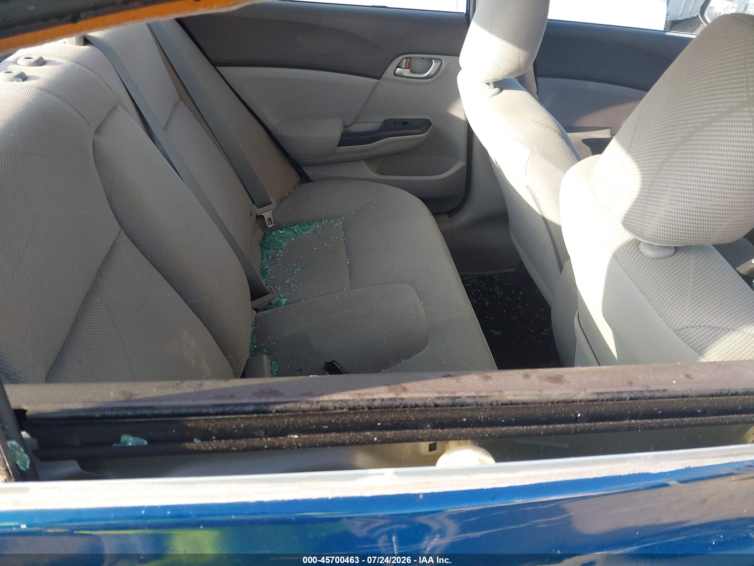 2012 Honda Civic Lx Blue vin: 19XFB2F58CE065189