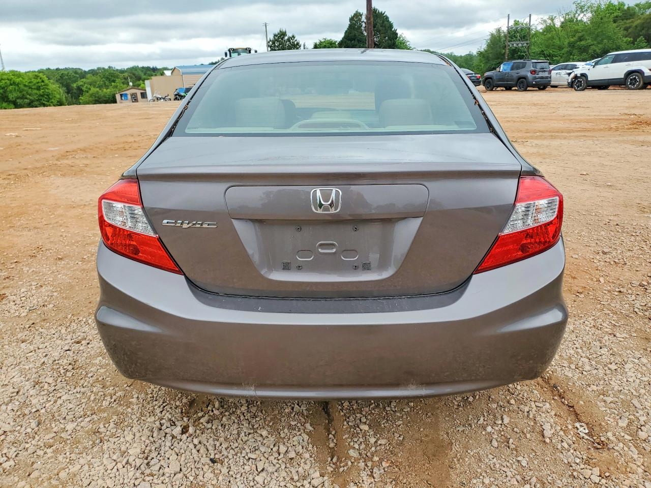 2012 Honda Civic Lx Gray vin: 19XFB2F58CE065211