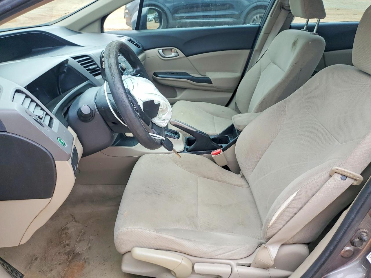 2012 Honda Civic Lx Gray vin: 19XFB2F58CE065211