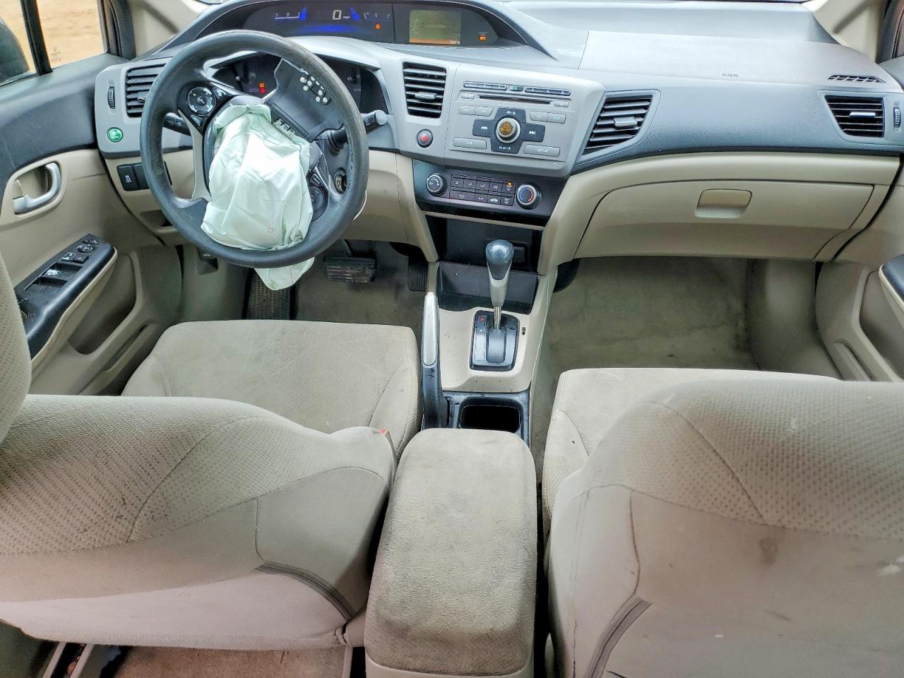 2012 Honda Civic Lx Gray vin: 19XFB2F58CE065211