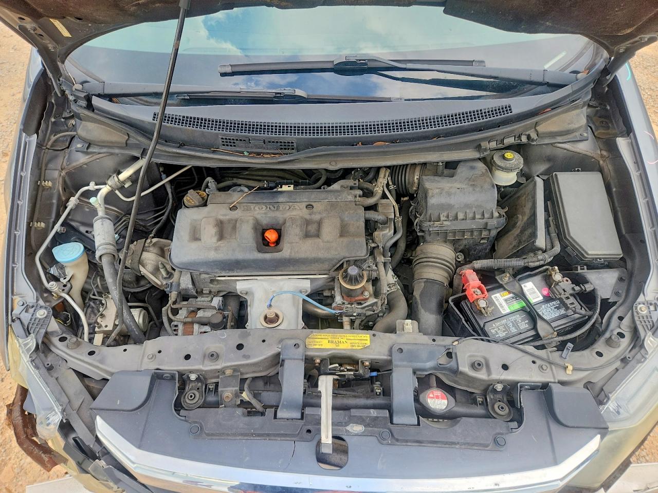 2012 Honda Civic Lx Gray vin: 19XFB2F58CE072272