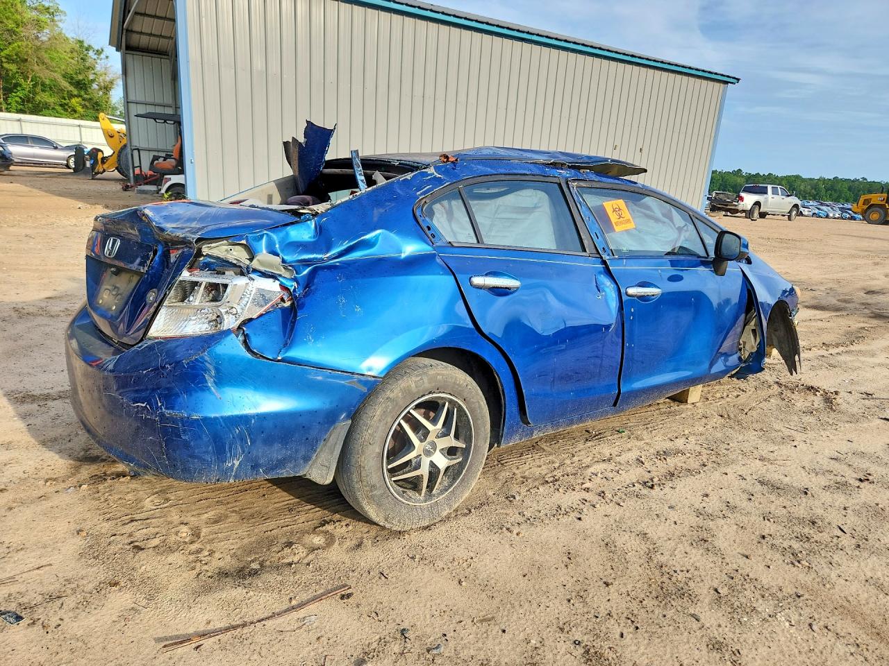 2012 Honda Civic Lx Blue vin: 19XFB2F58CE073437