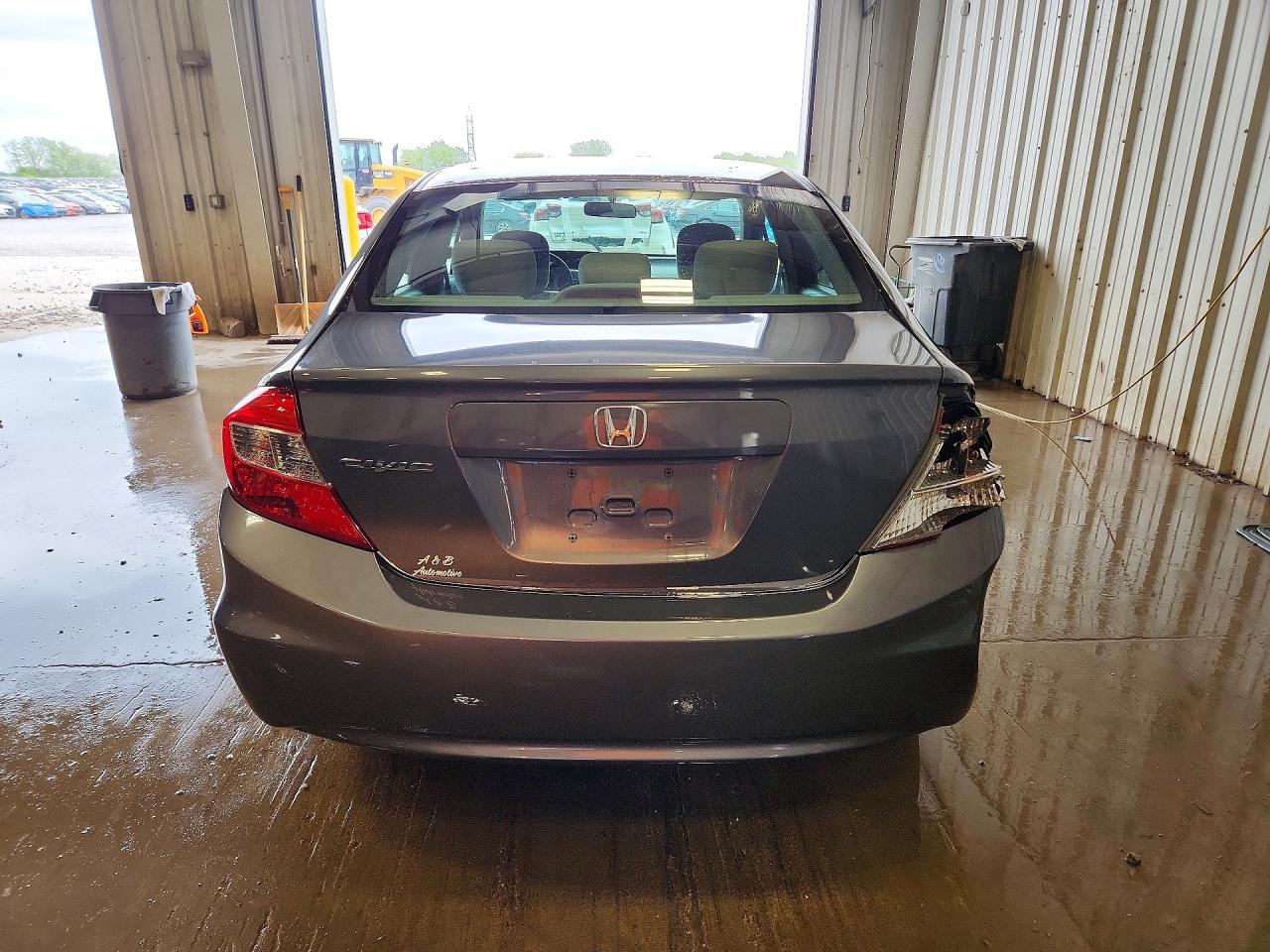 2012 Honda Civic Lx Gray vin: 19XFB2F58CE074667