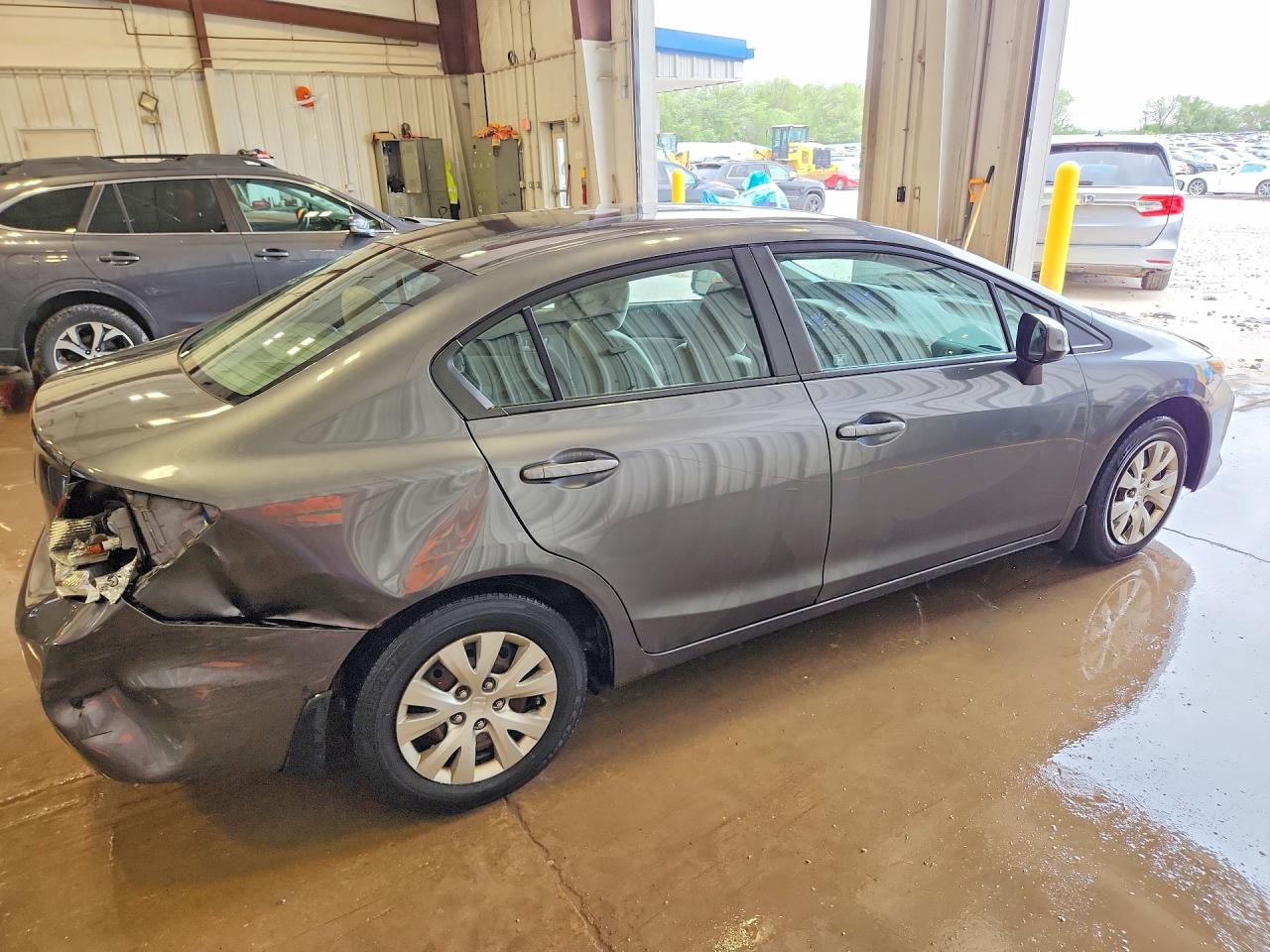 2012 Honda Civic Lx Gray vin: 19XFB2F58CE074667